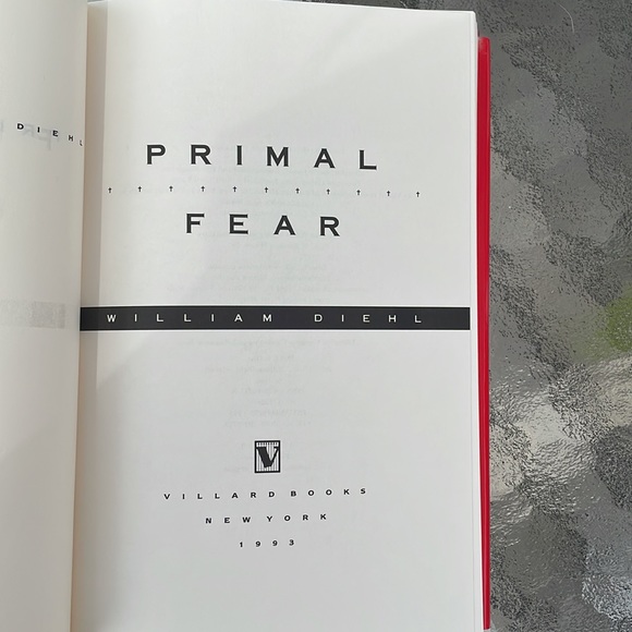 Primal Fear - William Diehl. Hardcover VG Condition. Fiction - Picture 6 of 8